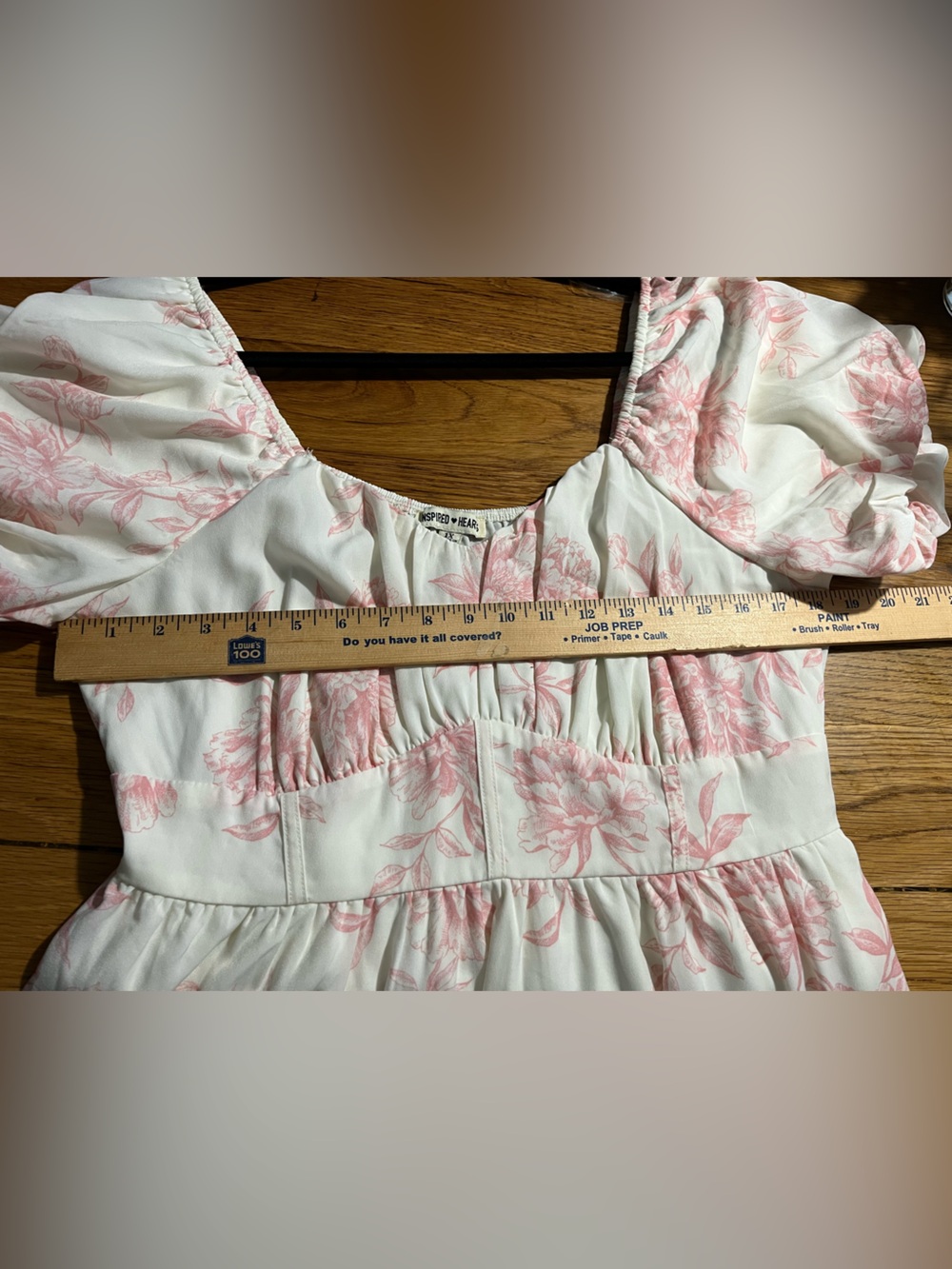 Inspired Hearts Floral Tiered Maxi Dress – White & Pink – Size 1X - Picture 2 of 6